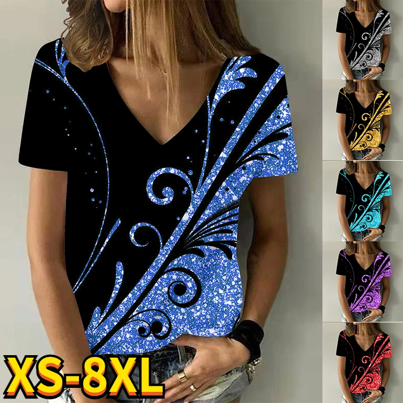 Women's Abstract Floral Painting T Shirt Plus Size Print Pullover Summer V Neck Basic Tops 3D Print Shirt 8XL New 2022 Fashion
Women's Abstract Floral Painting T Shirt Plus Size Print Pullover Summer V Neck Basic Tops 3D Print Shirt 8XL New 2022 Fashion