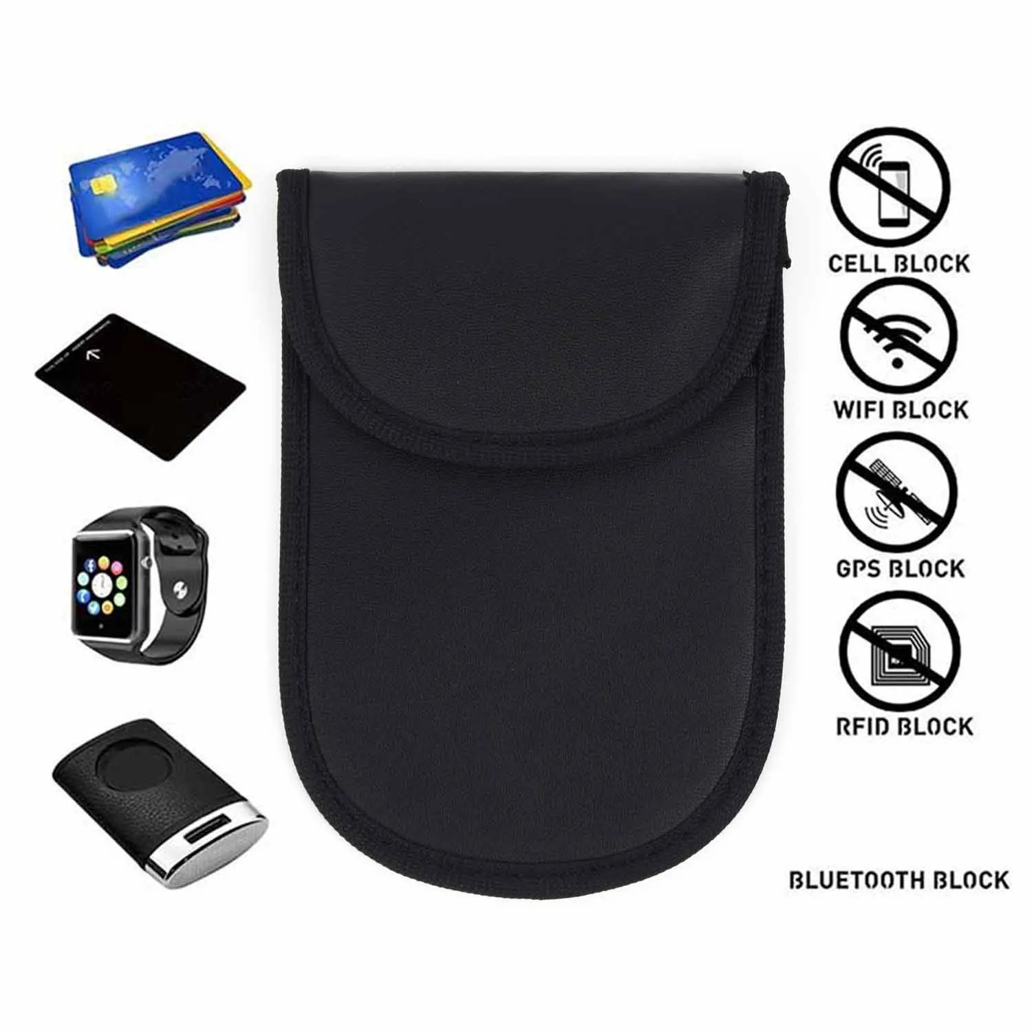 Key RFID Signal Blocking pouch Case Black Replace Accessory Replacement Anti-theft Keyless Practical Professional
Key RFID Signal Blocking pouch Case Black Replace Accessory Replacement Anti-theft Keyless Practical Professional