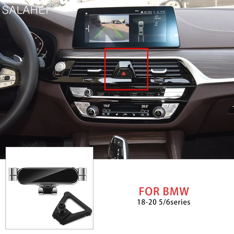 Gravity Car Mobile Phone Holder For BMW 5/6 Series GT G30 G31 G32 2018-2020 Air Vent Mount Stand GPS Support Bracket For iPhone
Gravity Car Mobile Phone Holder For BMW 5/6 Series GT G30 G31 G32 2018-2020 Air Vent Mount Stand GPS Support Bracket For iPhone