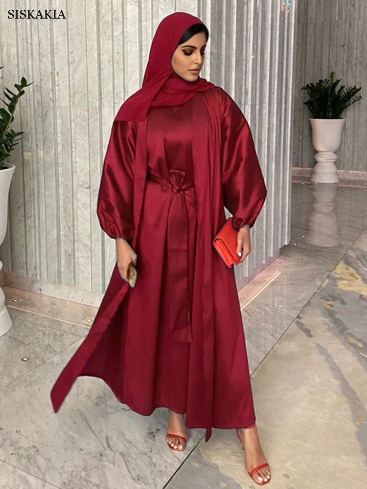 Abaya/комплект из 2 предметов, мягкий Шелковый Однотонный женский длинный кардиган и жилет с поясом, кафтан, Дубай, комплекты мусульманской оде...
Abaya/комплект из 2 предметов, мягкий Шелковый Однотонный женский длинный кардиган и жилет с поясом, кафтан, Дубай, комплекты мусульманской оде...