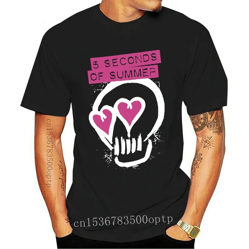 Camiseta con estampado de calavera para hombre, camisa de moda con 5 segundos de verano, de talla S a 3Xl, estilo Harajuku, rosa
Camiseta con estampado de calavera para hombre, camisa de moda con 5 segundos de verano, de talla S a 3Xl, estilo Harajuku, rosa