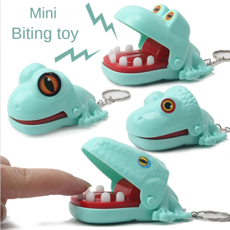 Tricky Frog Crocodile Bite Finger Toy Keychain Small Toy Joke Surprise Christmas Adult Halloween Toys for Children Gifts
Tricky Frog Crocodile Bite Finger Toy Keychain Small Toy Joke Surprise Christmas Adult Halloween Toys for Children Gifts