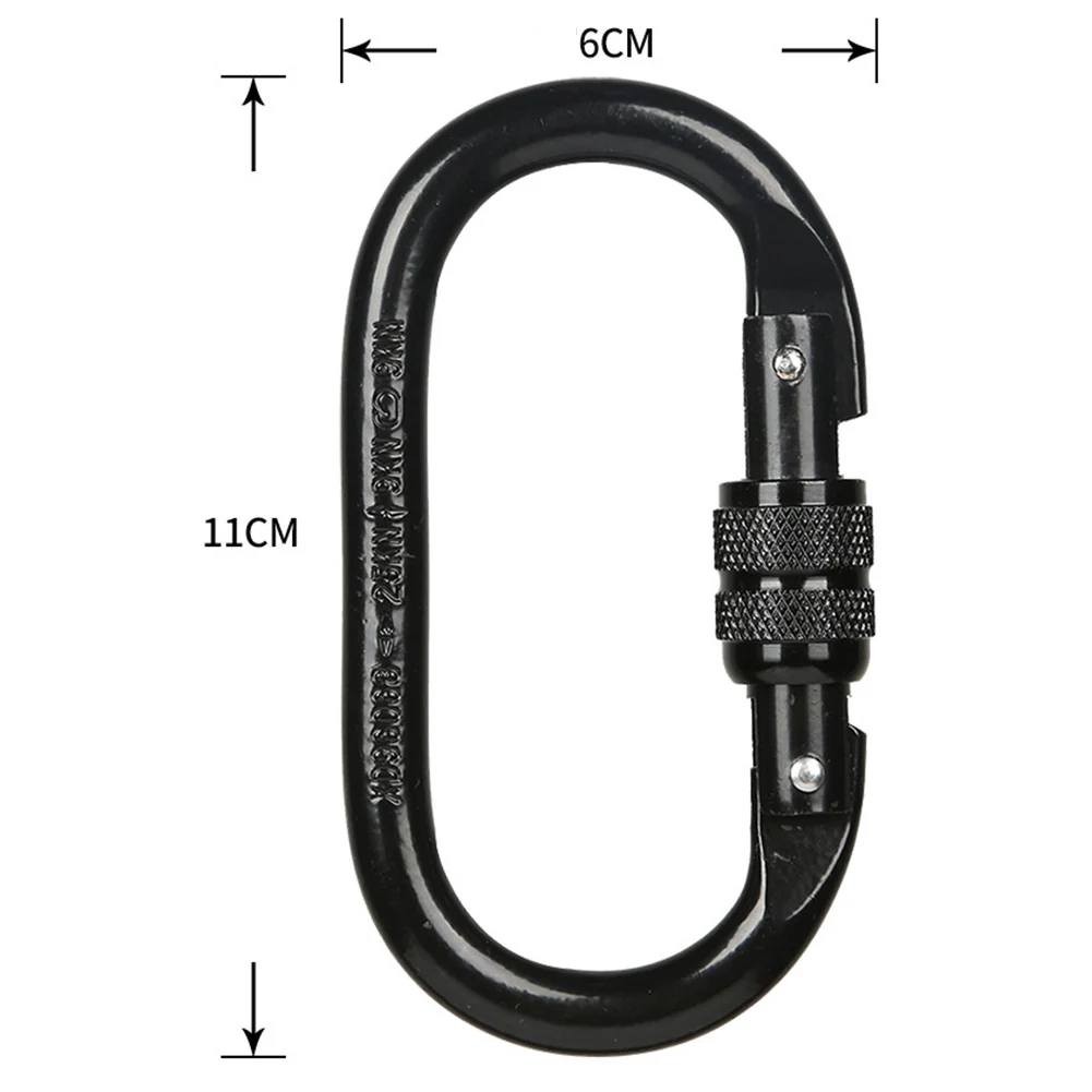 Climbing Carabiner 1Pcs Alloy Steel Black/Red/Blue Locking Gate Carabiner Rappelling Locking Clip High Quality
Climbing Carabiner 1Pcs Alloy Steel Black/Red/Blue Locking Gate Carabiner Rappelling Locking Clip High Quality