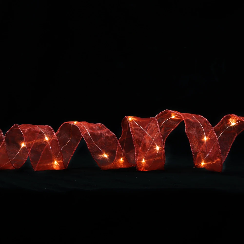 2m Christmas Transparent Mesh Ribbon String Light Christmas Tree Topper Ribbon Bow Lights String Decor For Home Xmas New Year
2m Christmas Transparent Mesh Ribbon String Light Christmas Tree Topper Ribbon Bow Lights String Decor For Home Xmas New Year
