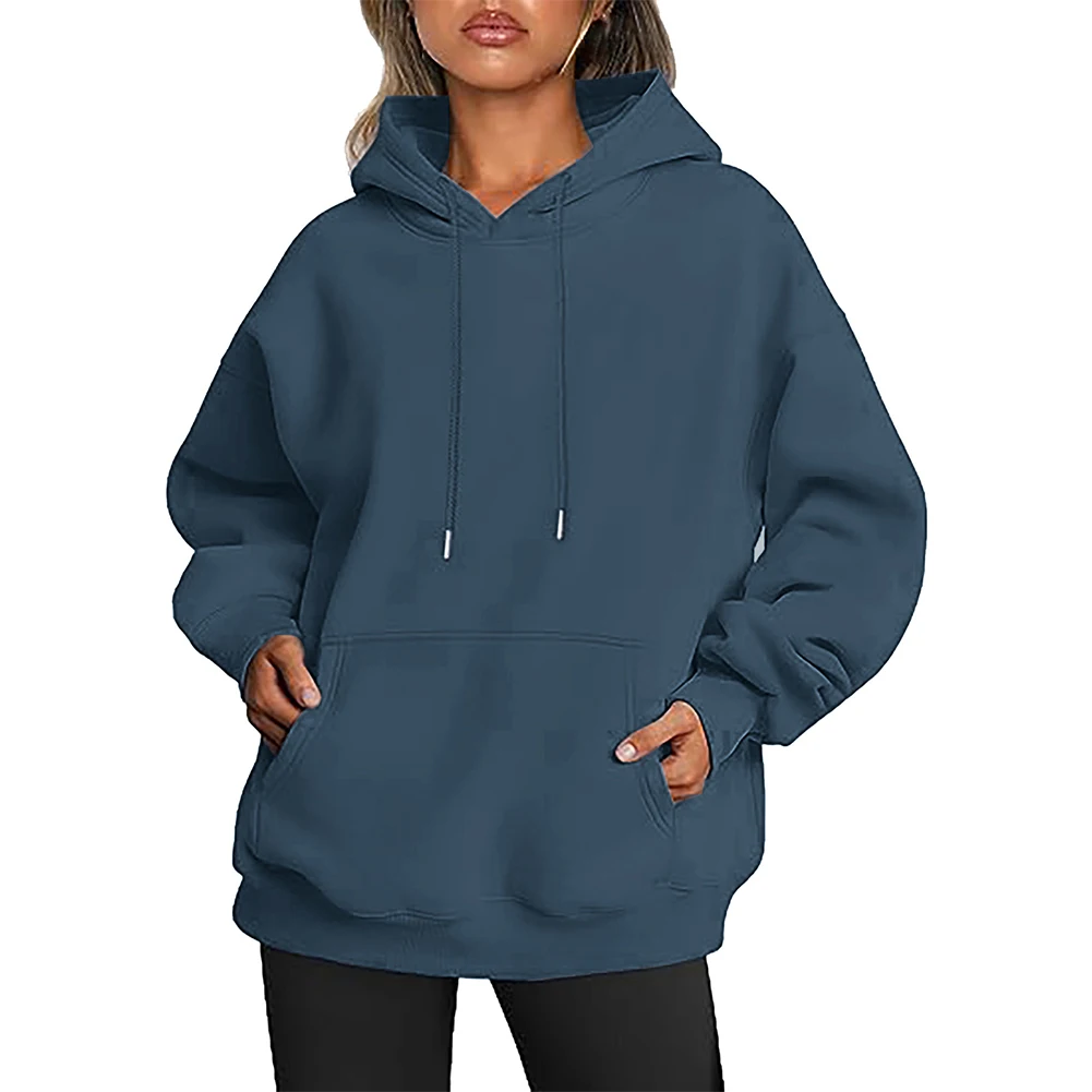 Autumn Hoodies Fashion Basic Pocket Long Sleeve Solid Color Hooded Sweatshirts Tops Hoodie Pullover Female Clothing For Women
Autumn Hoodies Fashion Basic Pocket Long Sleeve Solid Color Hooded Sweatshirts Tops Hoodie Pullover Female Clothing For Women
