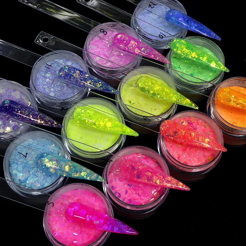 15g Nail Art Acrylic Powder Mixed Mermaid Hexagon Chunky Glitter Sequins For Nail Extended Builder Sculpture Gel Polish Manicure
15g Nail Art Acrylic Powder Mixed Mermaid Hexagon Chunky Glitter Sequins For Nail Extended Builder Sculpture Gel Polish Manicure