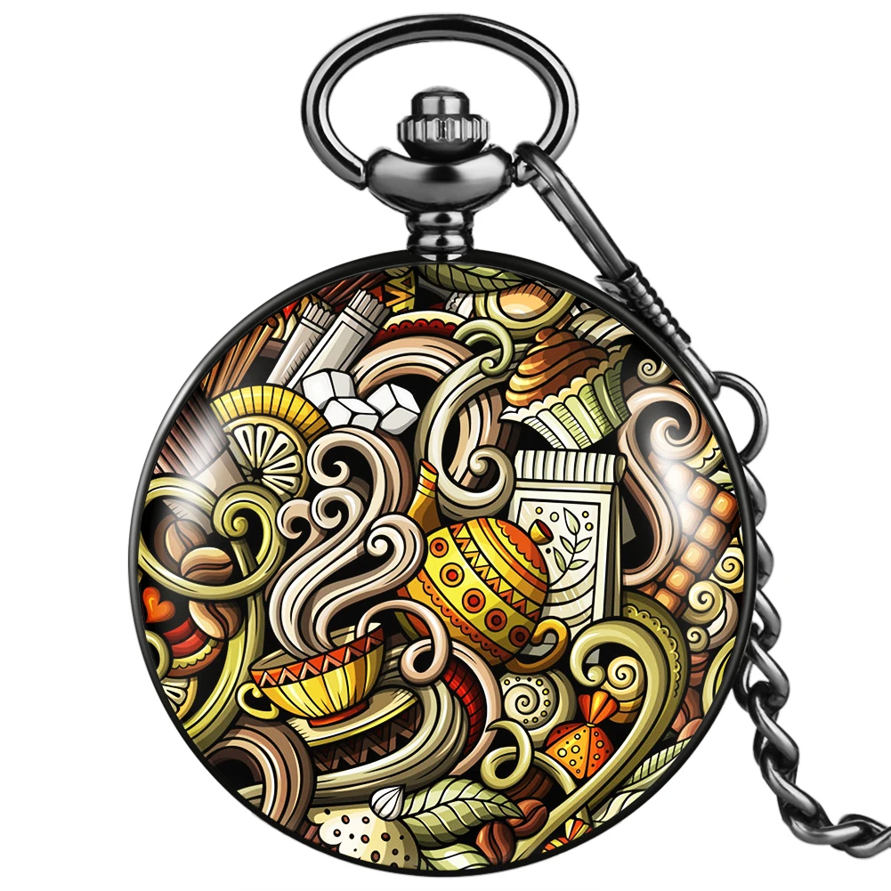 Customized Color Graffiti Pattern Men Women Quartz Pocket Watch with Thick Chain Fashion Quartz Watches Graduation for Classmate
Customized Color Graffiti Pattern Men Women Quartz Pocket Watch with Thick Chain Fashion Quartz Watches Graduation for Classmate