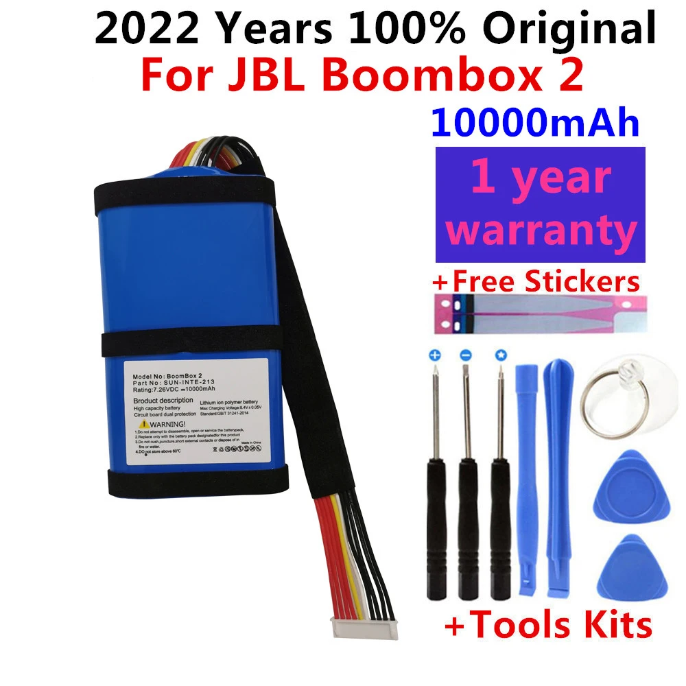100% Original New Speaker Battery for JBL Boombox 2, SUN-INTE-213, SUN-INTE-268 10000mAh Batterie Batteries tracking number
100% Original New Speaker Battery for JBL Boombox 2, SUN-INTE-213, SUN-INTE-268 10000mAh Batterie Batteries tracking number
