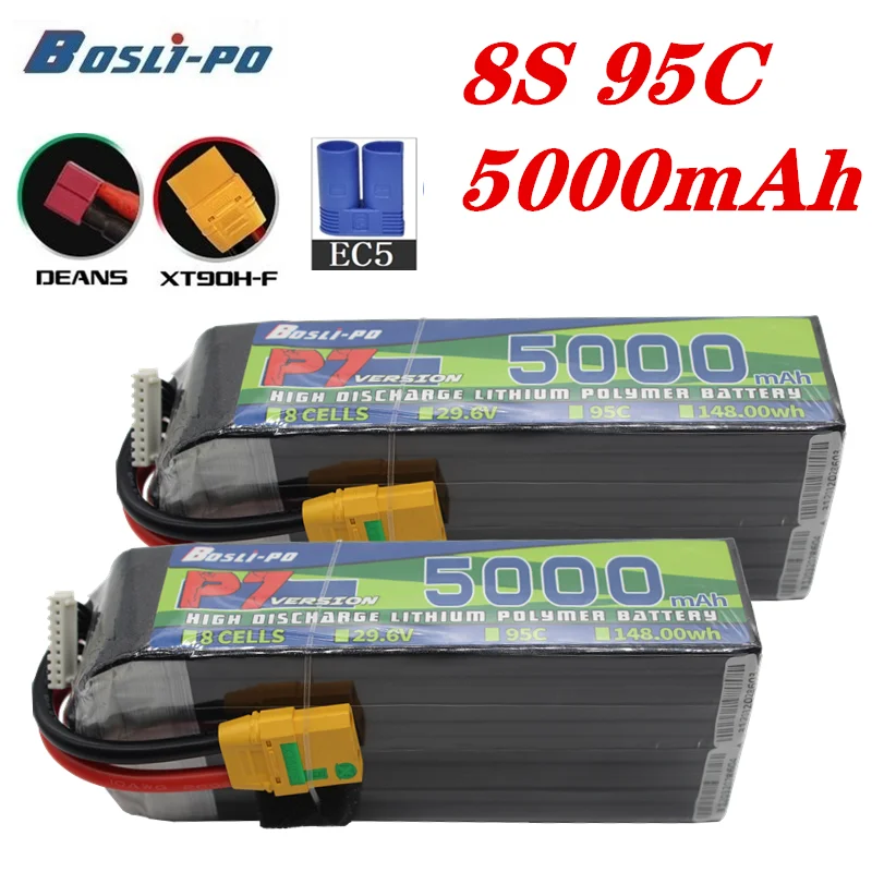 Литий-полимерный аккумулятор Max 95C 29,6 в 5000 мАч 8S для радиоуправляемого вертолета квадрокоптера FPV гоночного дрона запчасти 29,6 в перезаряжаемая батарея
Литий-полимерный аккумулятор Max 95C 29,6 в 5000 мАч 8S для радиоуправляемого вертолета квадрокоптера FPV гоночного дрона запчасти 29,6 в перезаряжаемая батарея
