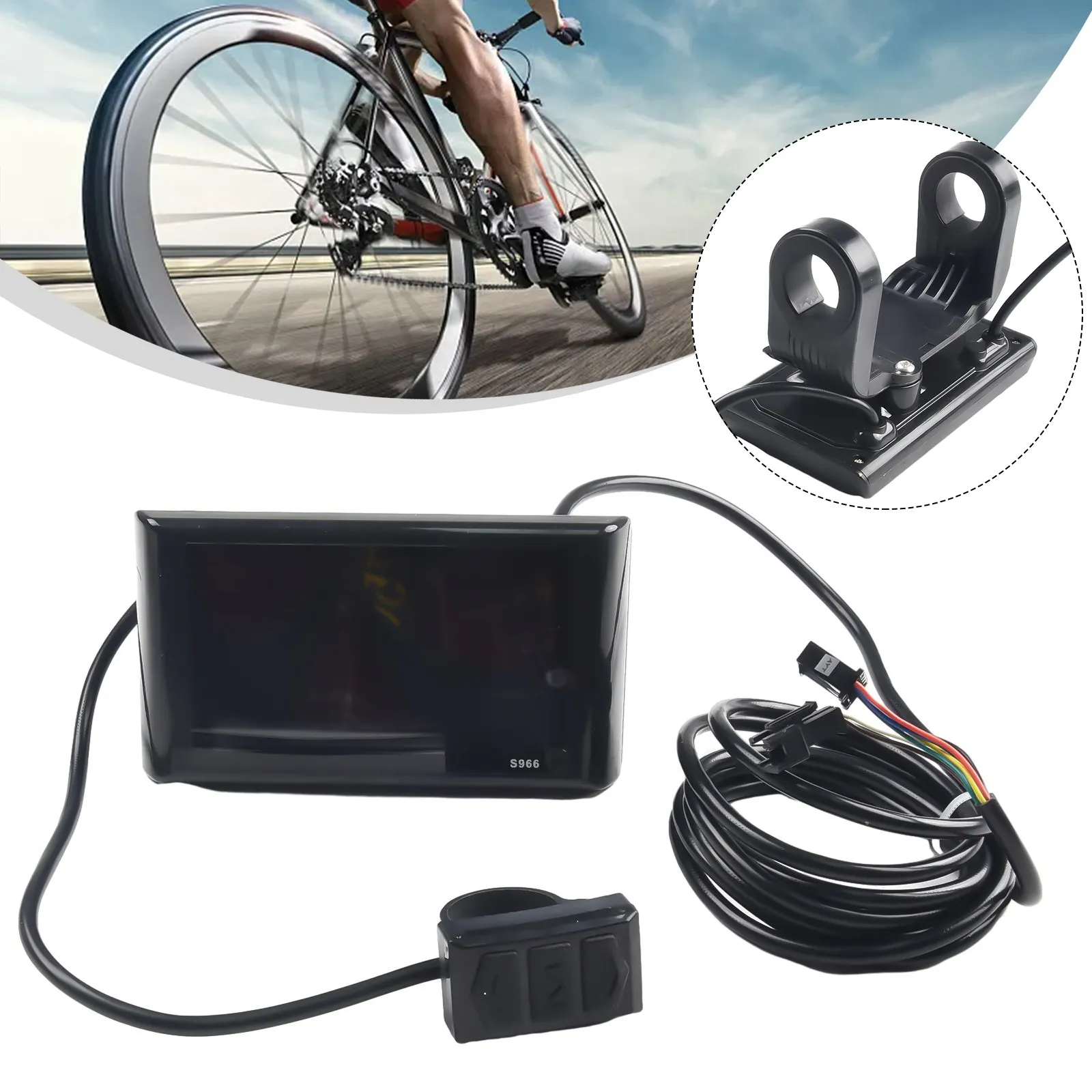 24-72V E-Bike LCD-S966 Colorful Display Control Panel Agreement No.2 Intelligent Color Screen Dashboard For Electric Bicycle
24-72V E-Bike LCD-S966 Colorful Display Control Panel Agreement No.2 Intelligent Color Screen Dashboard For Electric Bicycle