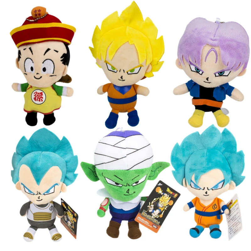 

6 Style Dragon Ball Plush Stuffed Toys Anime Figure Vegeta Saiyan Goku Piccolo Cartoon Plush Doll Kids Xmas Birthday Gifts