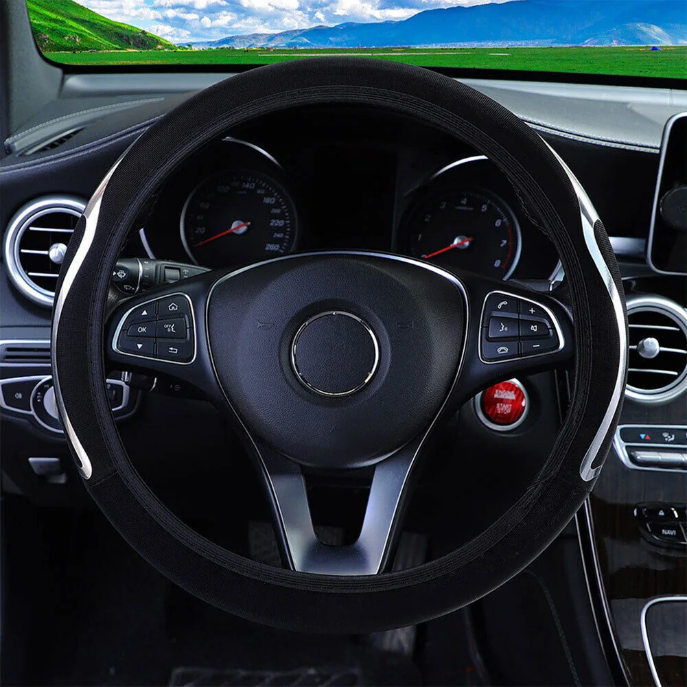 15" 38CM PU Leather Car Steering Wheel Cover Breathable Anti Slip Steering Wheel Cover Interior Accessories Durable
15" 38CM PU Leather Car Steering Wheel Cover Breathable Anti Slip Steering Wheel Cover Interior Accessories Durable