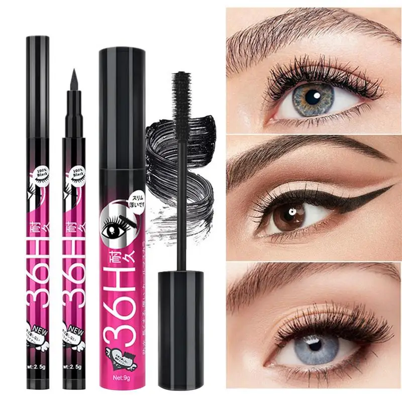 2pcs Long Lasting Eyliner Waterproof Mascara Eyeliner Pencil Natural Eye Makeup Eyeliner Mascara Set Beauty Plump Cosmetics Tool
2pcs Long Lasting Eyliner Waterproof Mascara Eyeliner Pencil Natural Eye Makeup Eyeliner Mascara Set Beauty Plump Cosmetics Tool
