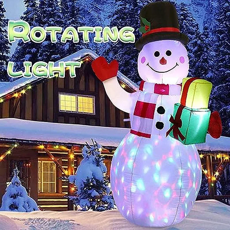 

1,5 м воздушный насос Снеговик фотоэлемент Рождественское украшение светильник наружное украшение надувной снеговик Рождественская атмосфера