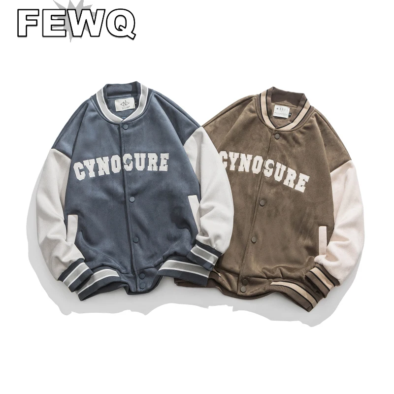 FEWQ Letter Embroidery Men's Autumn Jackets Kroean Fashion 2022 Winter New Male Single Breasted Round Collar Casual Coat 24B558
FEWQ Letter Embroidery Men's Autumn Jackets Kroean Fashion 2022 Winter New Male Single Breasted Round Collar Casual Coat 24B558