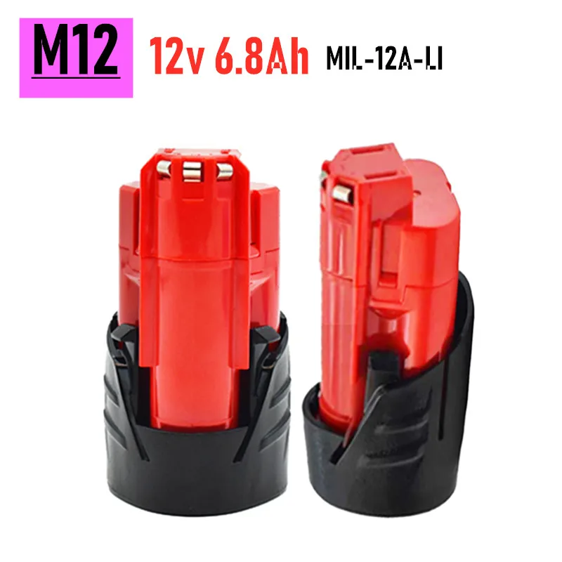 Hochwertiger 12V 6.8Ah Akku Für Milwaukee M12 XC Cordless Werkzeuge 48-11-2402 48-11-2411 48-11-2401 MIL-12A-LI Wechselbatterie
Hochwertiger 12V 6.8Ah Akku Für Milwaukee M12 XC Cordless Werkzeuge 48-11-2402 48-11-2411 48-11-2401 MIL-12A-LI Wechselbatterie