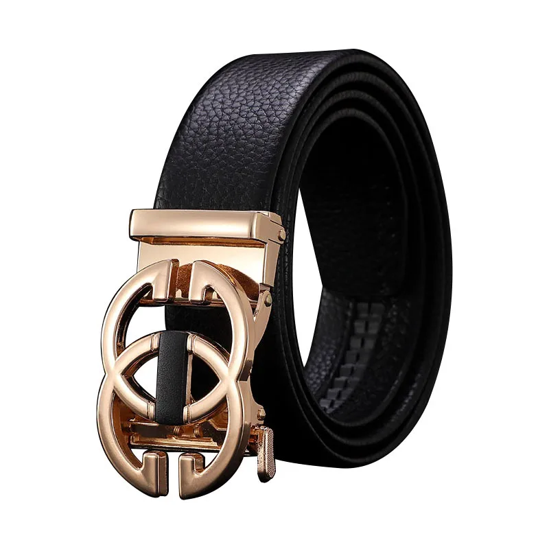 Ремень мужской из натуральной коровьей кожи с автоматической пряжкой, 3,3-110 см 
Ремень мужской из натуральной коровьей кожи с автоматической пряжкой, 3,3-110 см