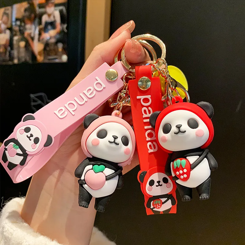 WANGAIYAO new fashion cute dripping panda football doll keychain creative men and women bag car bell pendant gift
WANGAIYAO new fashion cute dripping panda football doll keychain creative men and women bag car bell pendant gift