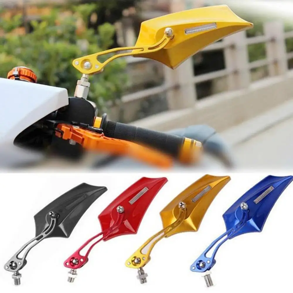 2 шт., универсальные мотоциклетные зеркала заднего вида из алюминиевого сплава