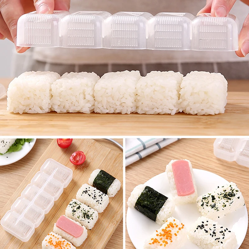 

1Pc Kitchen Gadgets Onigiri Set for Sushi Rolls Sushi Mold Rice Ball Bento Press Maker Mold DIY Tools Kitchen Accessories