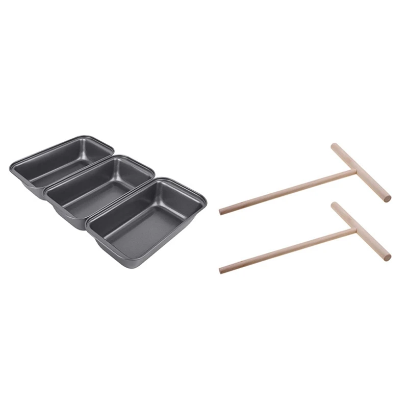 2 Pcs Practial T Shape Crepe Maker Pancake Batter Use & 3 Pcs Nonstick Carbon Steel Baking Bread Pan, Bread Pans
2 Pcs Practial T Shape Crepe Maker Pancake Batter Use & 3 Pcs Nonstick Carbon Steel Baking Bread Pan, Bread Pans