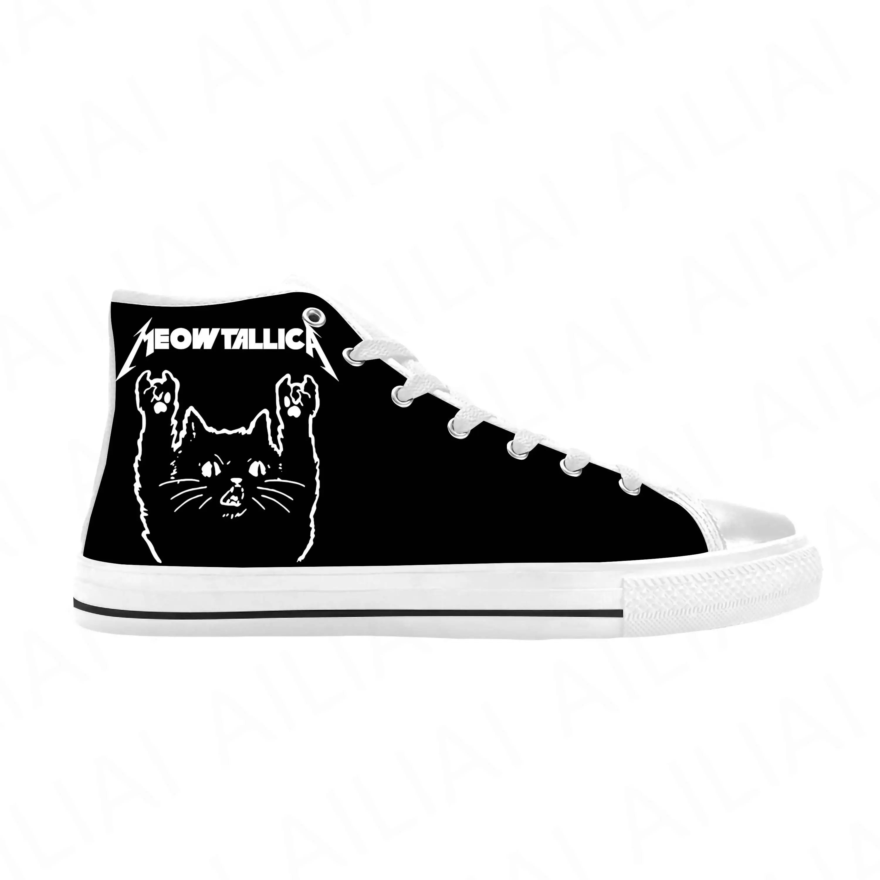 Cat Meowtallica Heavy Metal Rock Band Music Funny Casual Cloth Shoes High Top Comfortable Breathable 3D Print Men Women Sneakers
Cat Meowtallica Heavy Metal Rock Band Music Funny Casual Cloth Shoes High Top Comfortable Breathable 3D Print Men Women Sneakers
