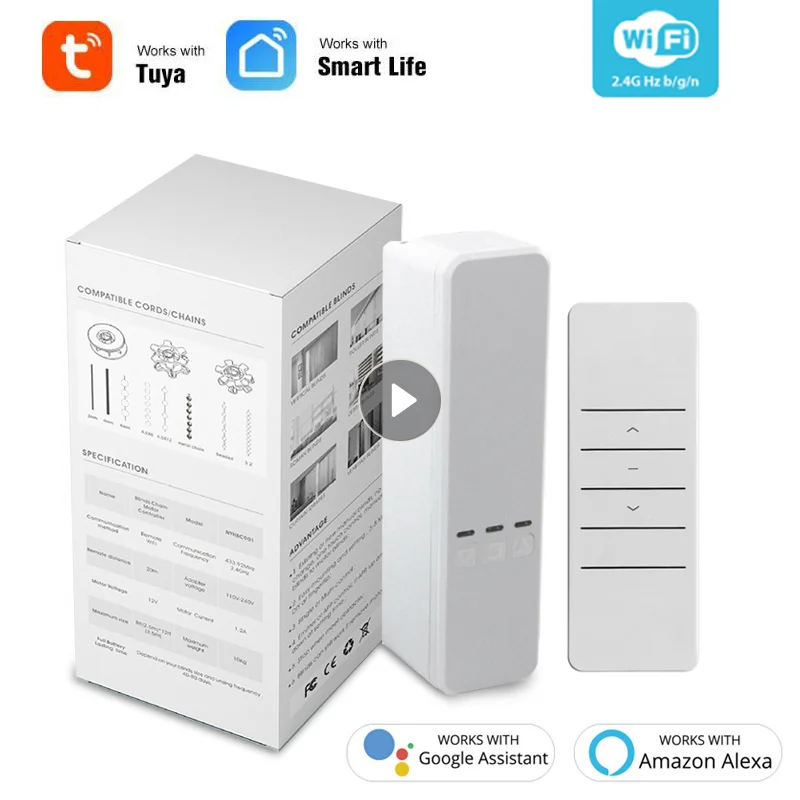 Tuya Smart Home Blind Driver WiFi Electric Roller Motor Voice Control Shutter With Alexa Google Assistant
Tuya Smart Home Blind Driver WiFi Electric Roller Motor Voice Control Shutter With Alexa Google Assistant