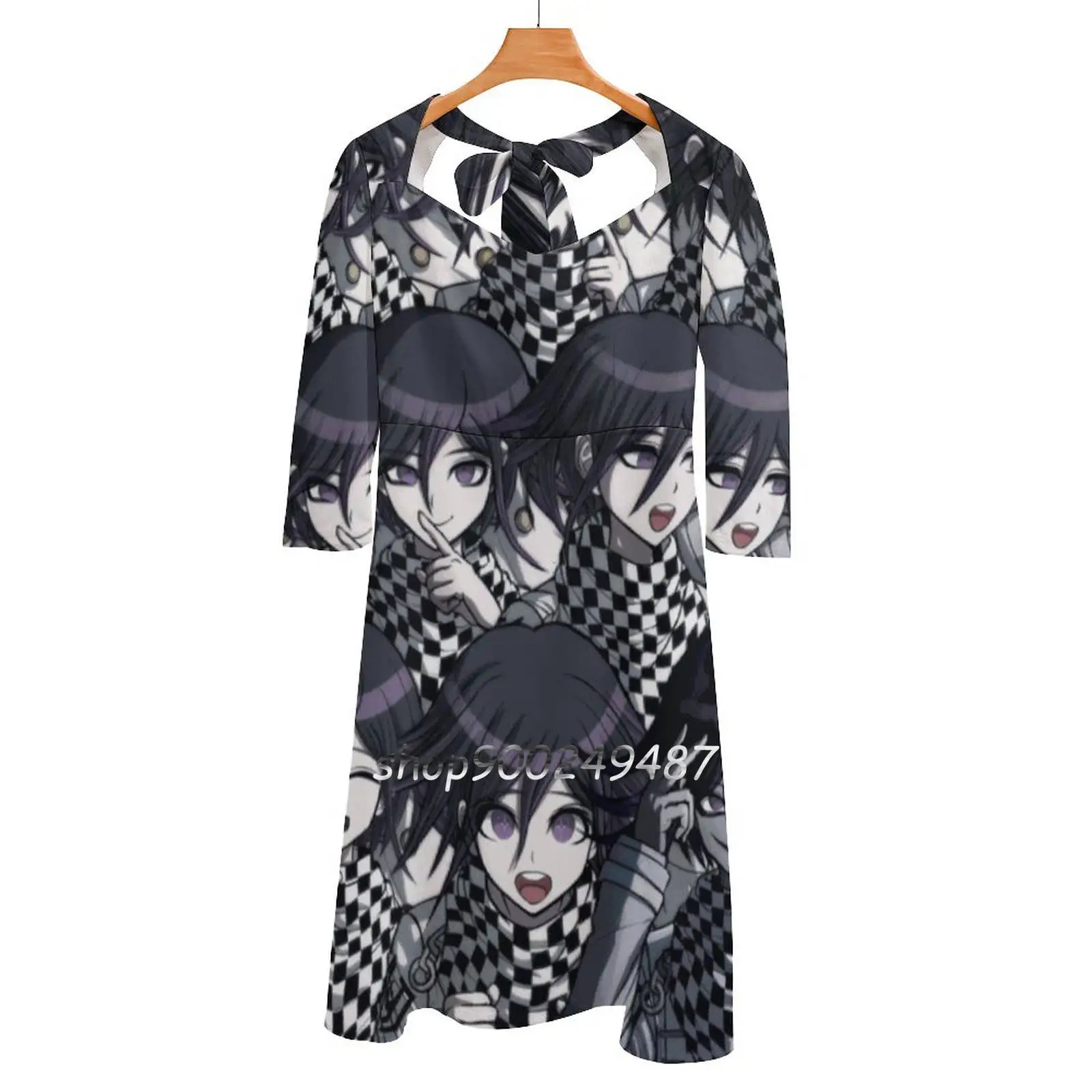 Kokichi Oma расклешенное платье с квадратным вырезом элегантное женское модное платье с принтом Kokichi Oma Leader Danganronpa Sprite Sprites
Kokichi Oma расклешенное платье с квадратным вырезом элегантное женское модное платье с принтом Kokichi Oma Leader Danganronpa Sprite Sprites