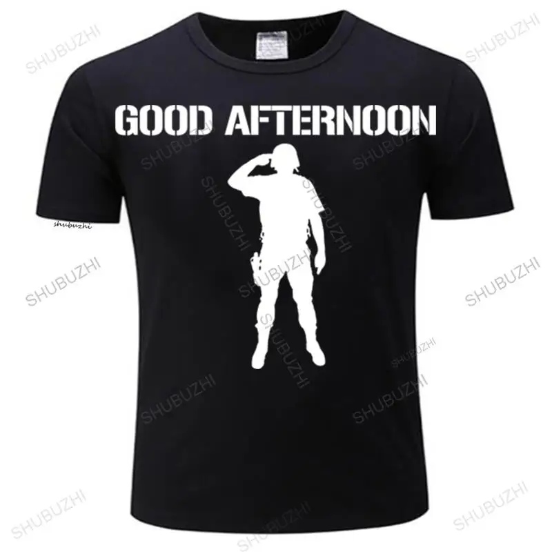 New Arrived Mens tshirts Good Afternoon Soldier Teeshirt male cotton tops War T-shirts male Tees homme summer tee-shirt tops 
New Arrived Mens tshirts Good Afternoon Soldier Teeshirt male cotton tops War T-shirts male Tees homme summer tee-shirt tops