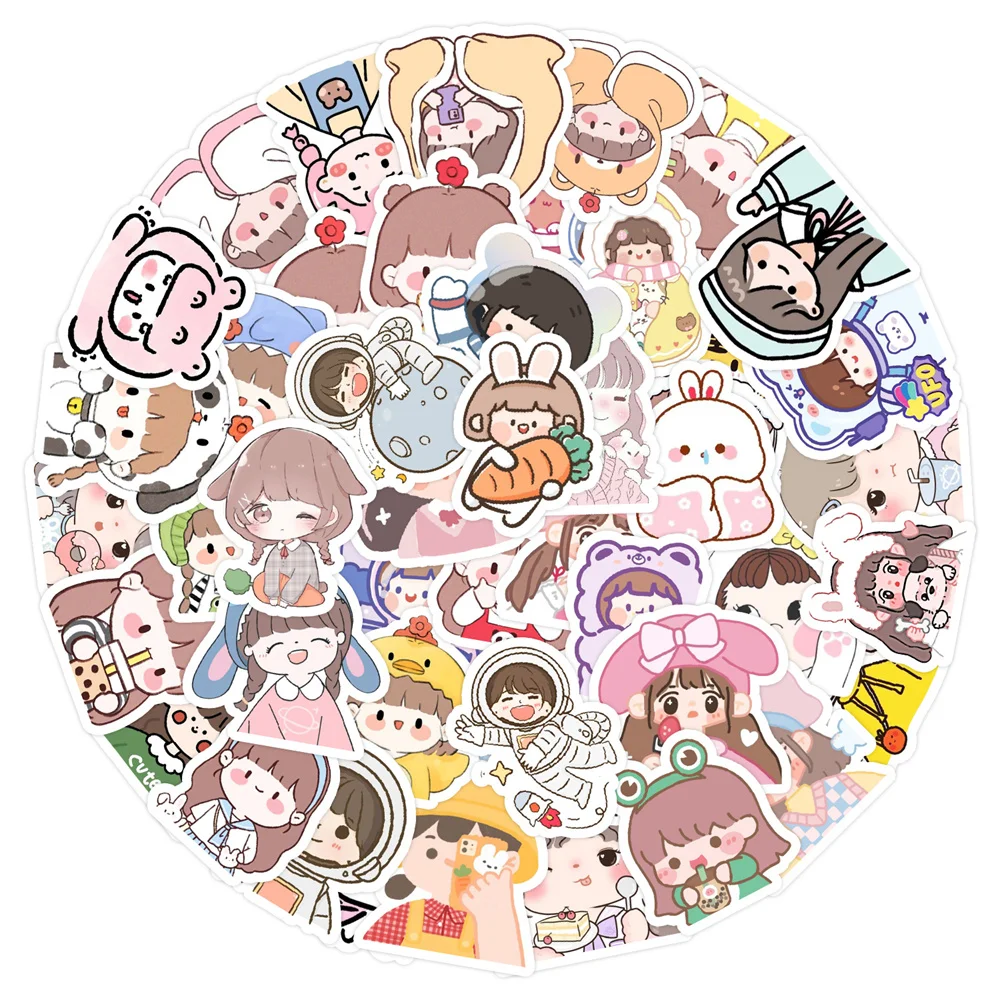 10/30/50 шт., водонепроницаемые Стикеры с изображением милой девушки
10/30/50 шт., водонепроницаемые Стикеры с изображением милой девушки