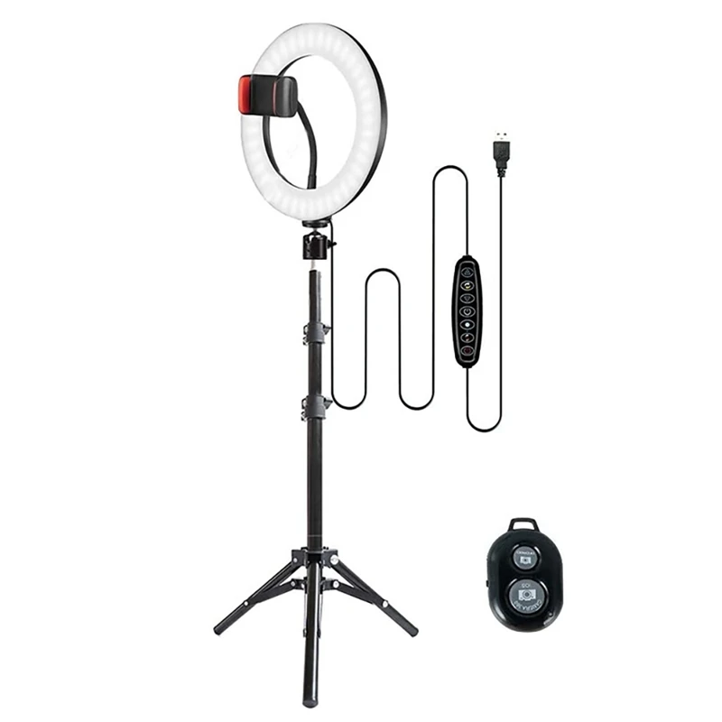 Selfie Ring Light, 12 Inch LED Selfie Lights RGB Circle Light With Extendable Tripod Stand And Phone Holder
Selfie Ring Light, 12 Inch LED Selfie Lights RGB Circle Light With Extendable Tripod Stand And Phone Holder