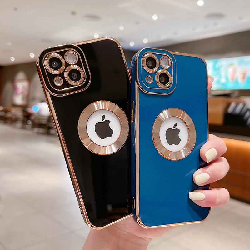 Luxury Gold Electroplated Phone Case For iPhone 13 12 Pro Max 11 Pro Max XS X XR X Silicone Plating Logo Camera Protection Cover
Luxury Gold Electroplated Phone Case For iPhone 13 12 Pro Max 11 Pro Max XS X XR X Silicone Plating Logo Camera Protection Cover
