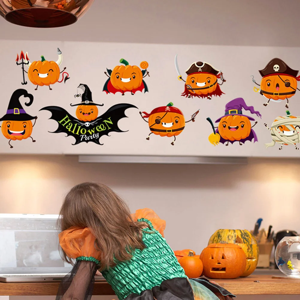2 Sheets Wall Sticker Happy Decal Pumpkin Bat Wall Sticker Removable Wall Decals Party Decoration Ornament ( Colorful )
2 Sheets Wall Sticker Happy Decal Pumpkin Bat Wall Sticker Removable Wall Decals Party Decoration Ornament ( Colorful )