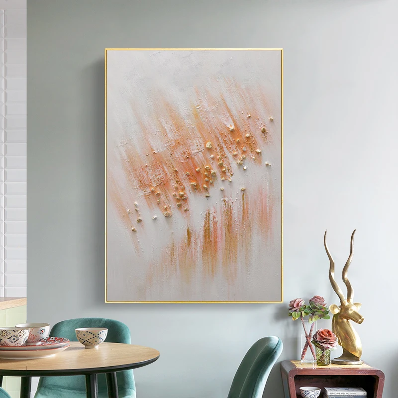 Golden Stone Hand-painted Oil Painting Modern Abstract Living Room Decoration Painting Orange Dining Room Hanging Painting
Golden Stone Hand-painted Oil Painting Modern Abstract Living Room Decoration Painting Orange Dining Room Hanging Painting