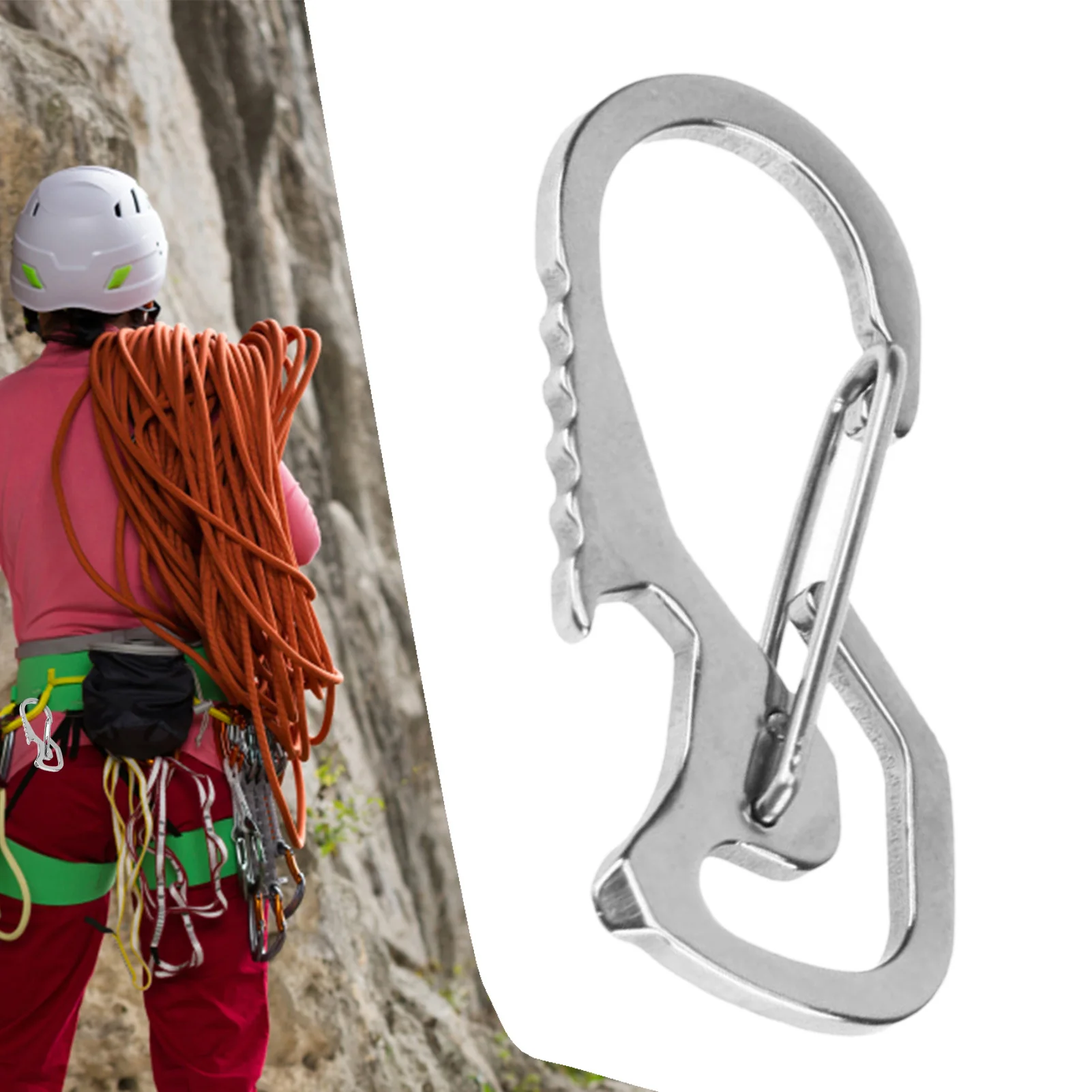 Замок с карабином, брелок для открывания бутылок, замок зажим-карабин, алюминиевая пряжка для лазания, для гамаков, для кемпинга
Замок с карабином, брелок для открывания бутылок, замок зажим-карабин, алюминиевая пряжка для лазания, для гамаков, для кемпинга