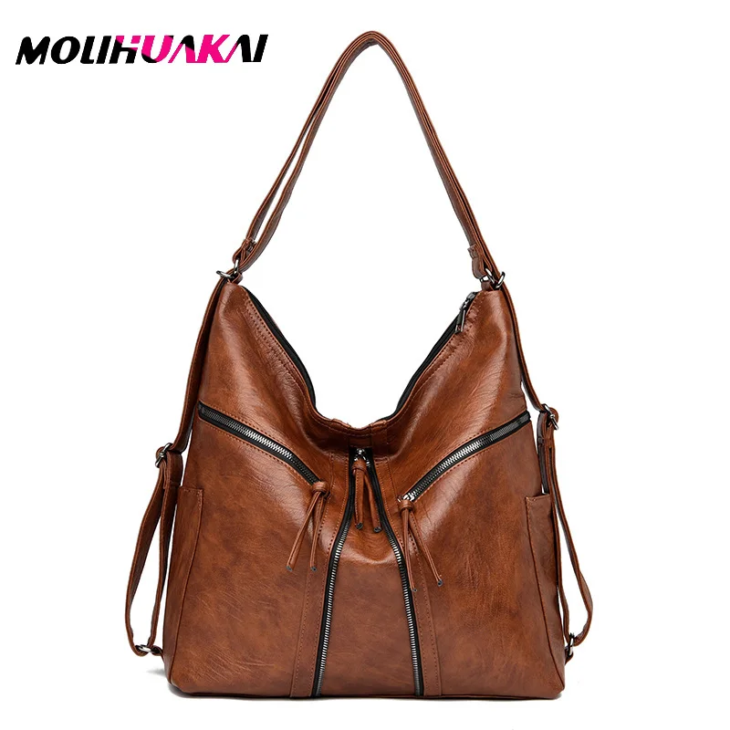 Multifunction Women Bag Big Capacity Shoulder Bags Desginer Leather Handbags Vintage Ladies Hand Bag Tote Bags Bolsas Sac a main
Multifunction Women Bag Big Capacity Shoulder Bags Desginer Leather Handbags Vintage Ladies Hand Bag Tote Bags Bolsas Sac a main