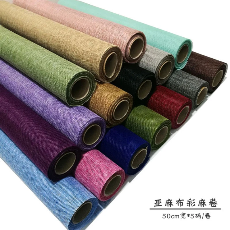 50cm*5yards Colored Linen Cloth Idyllic Florist Packaging Paper Flower Bouquet Materials Art Package Flower Decoration Tools
50cm*5yards Colored Linen Cloth Idyllic Florist Packaging Paper Flower Bouquet Materials Art Package Flower Decoration Tools