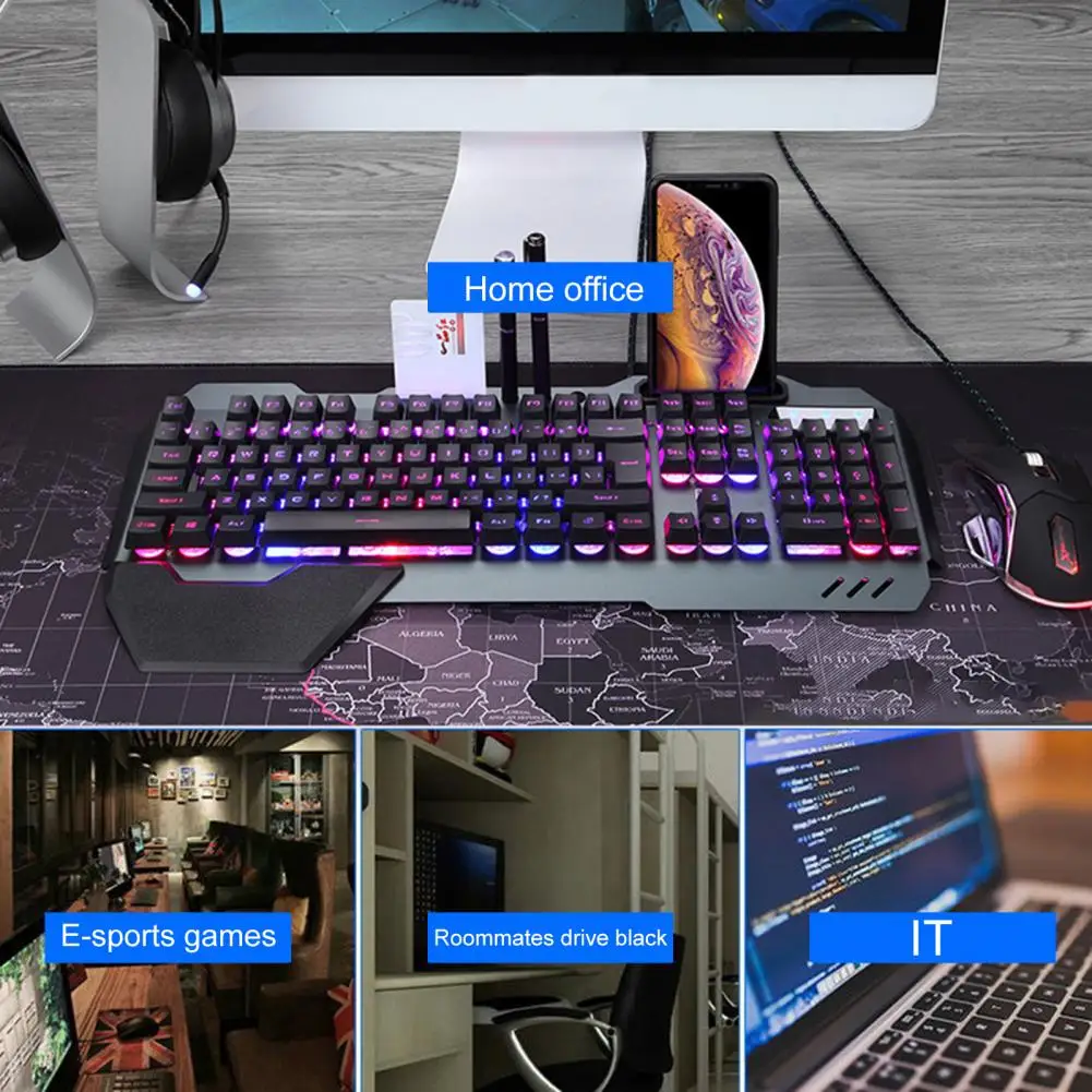 Practical Wired Keyboard Waterproof Driver-free Wear-resistant Office Mechanical Gaming Keyboard Computer Keyboard Typing
Practical Wired Keyboard Waterproof Driver-free Wear-resistant Office Mechanical Gaming Keyboard Computer Keyboard Typing