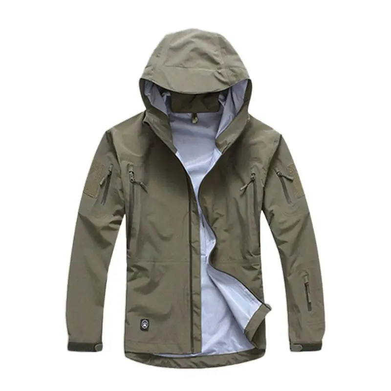Outdoor hiking and mountaineering windproof jacket camouflage jacket Men's waterproof breathable military hard shell jacket
Outdoor hiking and mountaineering windproof jacket camouflage jacket Men's waterproof breathable military hard shell jacket