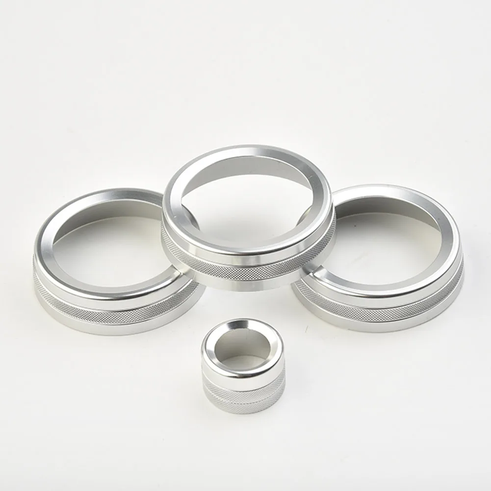 Durable Practical Covers Knob Button Air Condition Aluminium Alloy Central Interior Kit Ring Set Silver Console
Durable Practical Covers Knob Button Air Condition Aluminium Alloy Central Interior Kit Ring Set Silver Console
