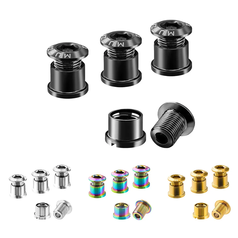 4pcs Bicycle Chainrings Bolts Crankset Screws Bicycle TC4 Titanium Alloy Single And Double Disc Nail-to-Lock Fixing Screws
4pcs Bicycle Chainrings Bolts Crankset Screws Bicycle TC4 Titanium Alloy Single And Double Disc Nail-to-Lock Fixing Screws