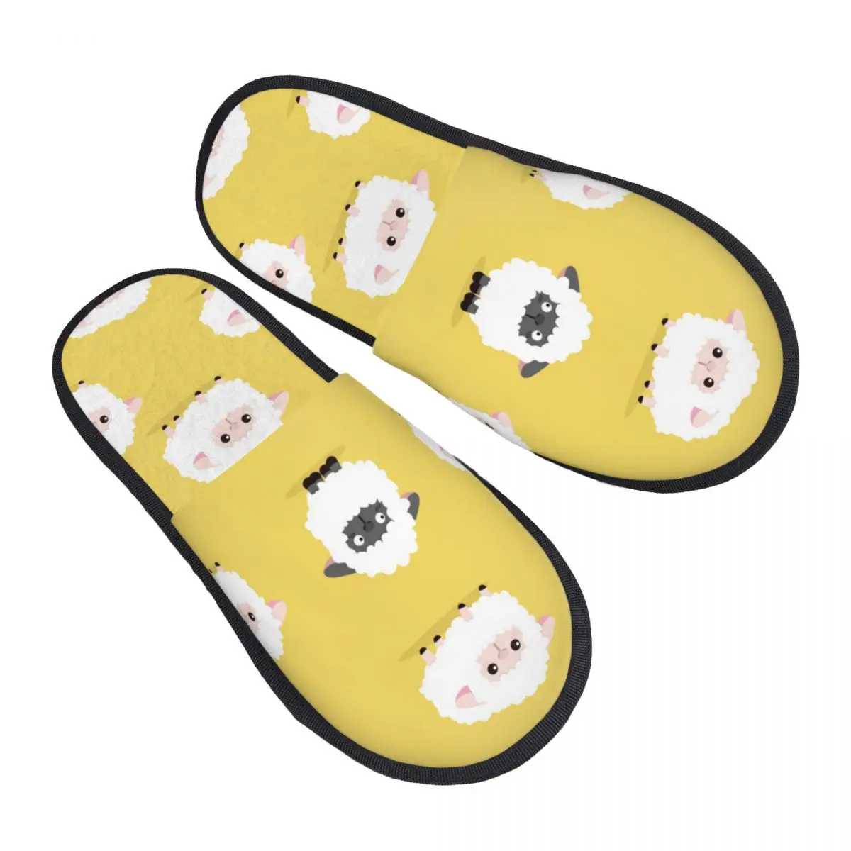 Indoor Cute White Sheep Between Black Sheep Pattern Warm Slippers Winter Home Plush Slippers Fashion Home Soft Fluffy Slippers
Indoor Cute White Sheep Between Black Sheep Pattern Warm Slippers Winter Home Plush Slippers Fashion Home Soft Fluffy Slippers