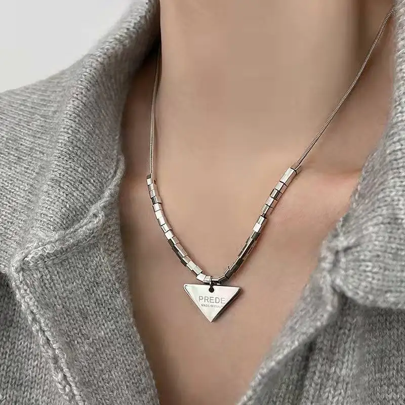 Titanium Steel Triangle Small Square Necklace Female INS Hip Hop Cool Disco Cool Wind Not Fade Hoodie Chain Female
Titanium Steel Triangle Small Square Necklace Female INS Hip Hop Cool Disco Cool Wind Not Fade Hoodie Chain Female