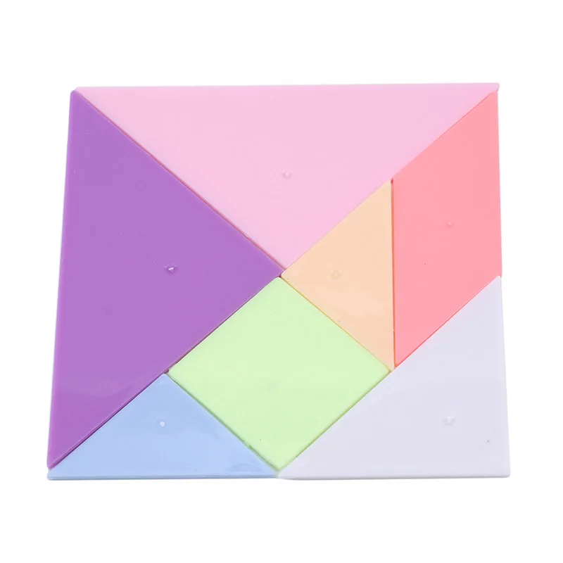 12.2*12.2cm 2021 Children Jigsaw Puzzle Rainbow Plastic Tangram DIY Brain Puzzle Kid Learning Education Puzzles Toy
12.2*12.2cm 2021 Children Jigsaw Puzzle Rainbow Plastic Tangram DIY Brain Puzzle Kid Learning Education Puzzles Toy