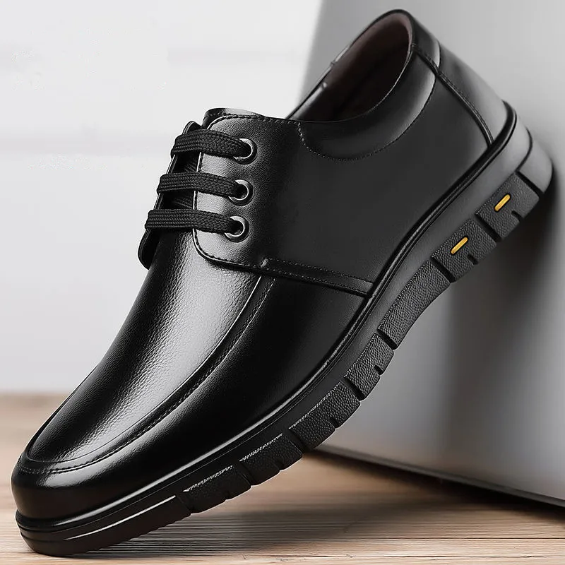 Men Casual Leather Shoes Lace Up Solid Business Lightweight Simple Comfortable Men Casual Shoes British Casual Formal Shoes
Men Casual Leather Shoes Lace Up Solid Business Lightweight Simple Comfortable Men Casual Shoes British Casual Formal Shoes