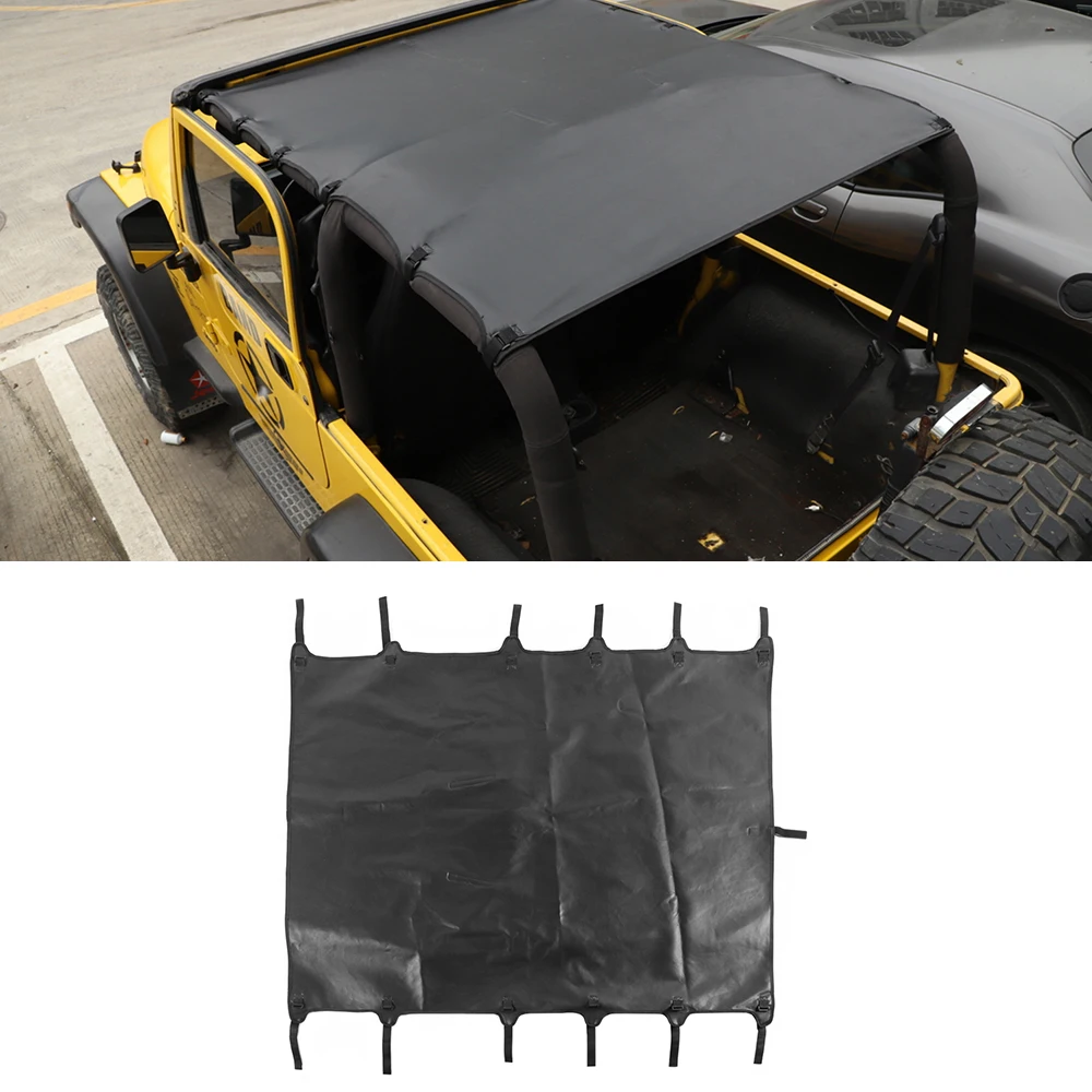 Car Leather Soft Top Trunk Net Cover Rear Cargo Cover for Jeep Wrangler TJ 1997-2005 2006 Car Interior Accessories Styling Black
Car Leather Soft Top Trunk Net Cover Rear Cargo Cover for Jeep Wrangler TJ 1997-2005 2006 Car Interior Accessories Styling Black