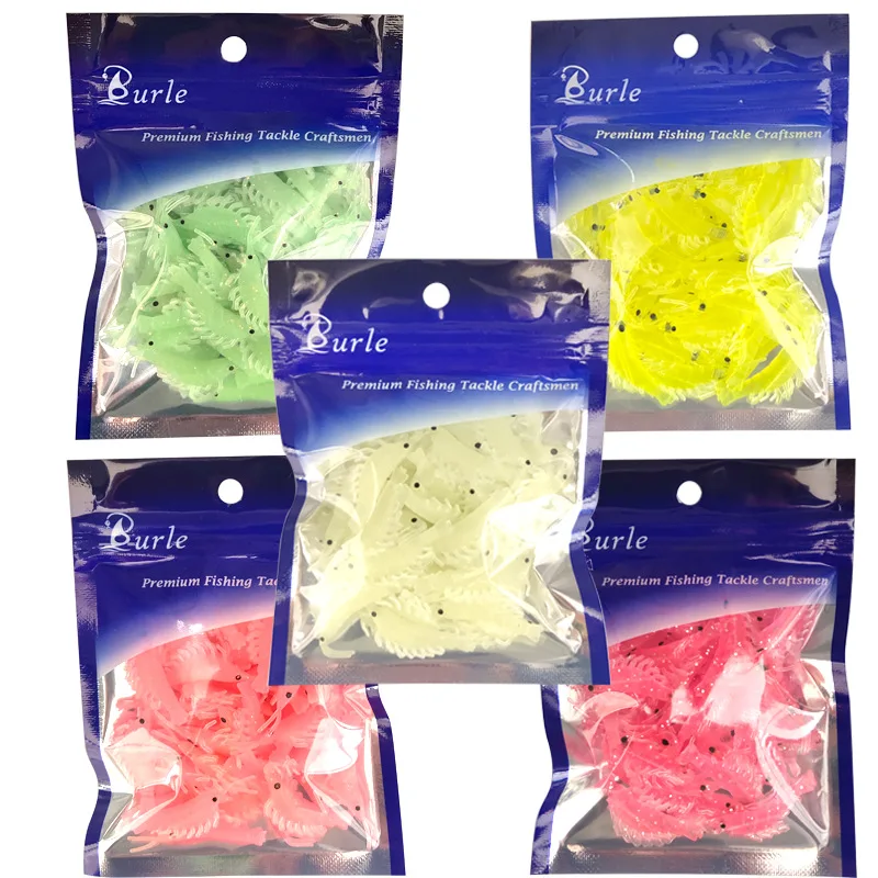 50pcs/bag Soft Silicone Shrimp Fishing Lures 2.8cm 0.3g Small Light Green Freshwater Fishing Shrimp Bait Glow Luminous
50pcs/bag Soft Silicone Shrimp Fishing Lures 2.8cm 0.3g Small Light Green Freshwater Fishing Shrimp Bait Glow Luminous