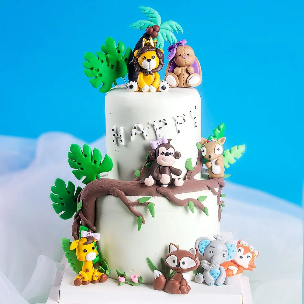 2022 New Cute Cartoon Animals Cake Decoration Jungle Safari Theme Happy Birthday Party Cupcake Topper Kids Baby Shower Supplies
2022 New Cute Cartoon Animals Cake Decoration Jungle Safari Theme Happy Birthday Party Cupcake Topper Kids Baby Shower Supplies