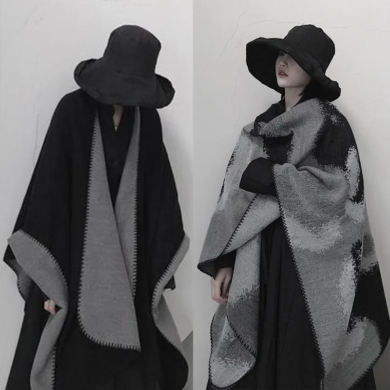 Shawl Blanket Ponchos Coat Cashmere Scarves Winter Sofa Warm Wearable Throw Home Lazy Wraps Thick Capes Femme Scarf
Shawl Blanket Ponchos Coat Cashmere Scarves Winter Sofa Warm Wearable Throw Home Lazy Wraps Thick Capes Femme Scarf