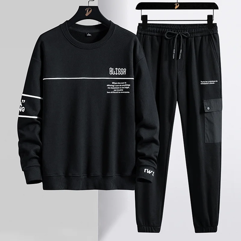 Brand New Plus Size Tracksuit Streetwear Black Letter Printed Sweatshirts+Pants 2 Piece Sets Men Jogger Sweat Suits 8XL
Brand New Plus Size Tracksuit Streetwear Black Letter Printed Sweatshirts+Pants 2 Piece Sets Men Jogger Sweat Suits 8XL